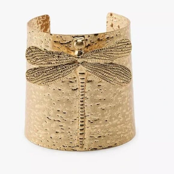 Zara Jewelry - Zara dragonfly cuff jewelry gold with matching earrings dragonfly  NEW bracelet